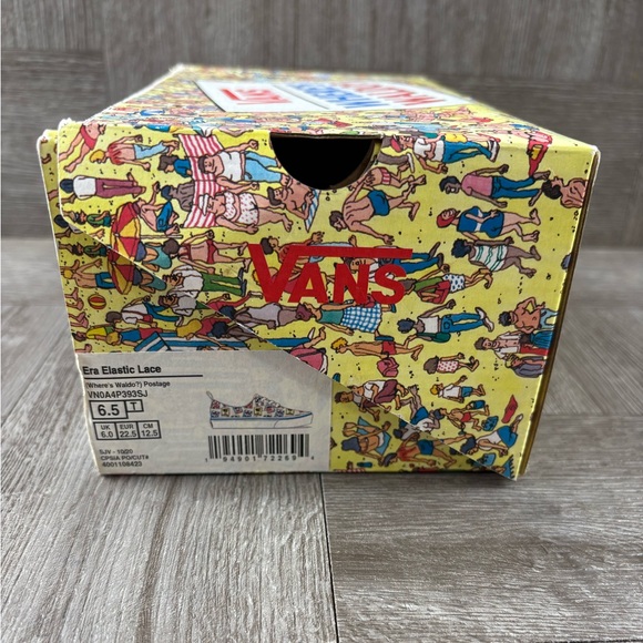 Vans x (Where’s Waldo?) Postage Toddler Size 6.5 Sneakers Shoes All Over Print - Picture 14 of 14